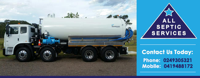 All Septic Services Waste Water Management - Septic Tank Cleaning - Hunter Valley, Maitland & Newcastle